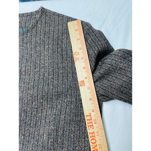 Vtg Pendleton Womens Virgin Wool Blazer Sz M Button Up Brown Herringbone Brown - Picture 7 of 11